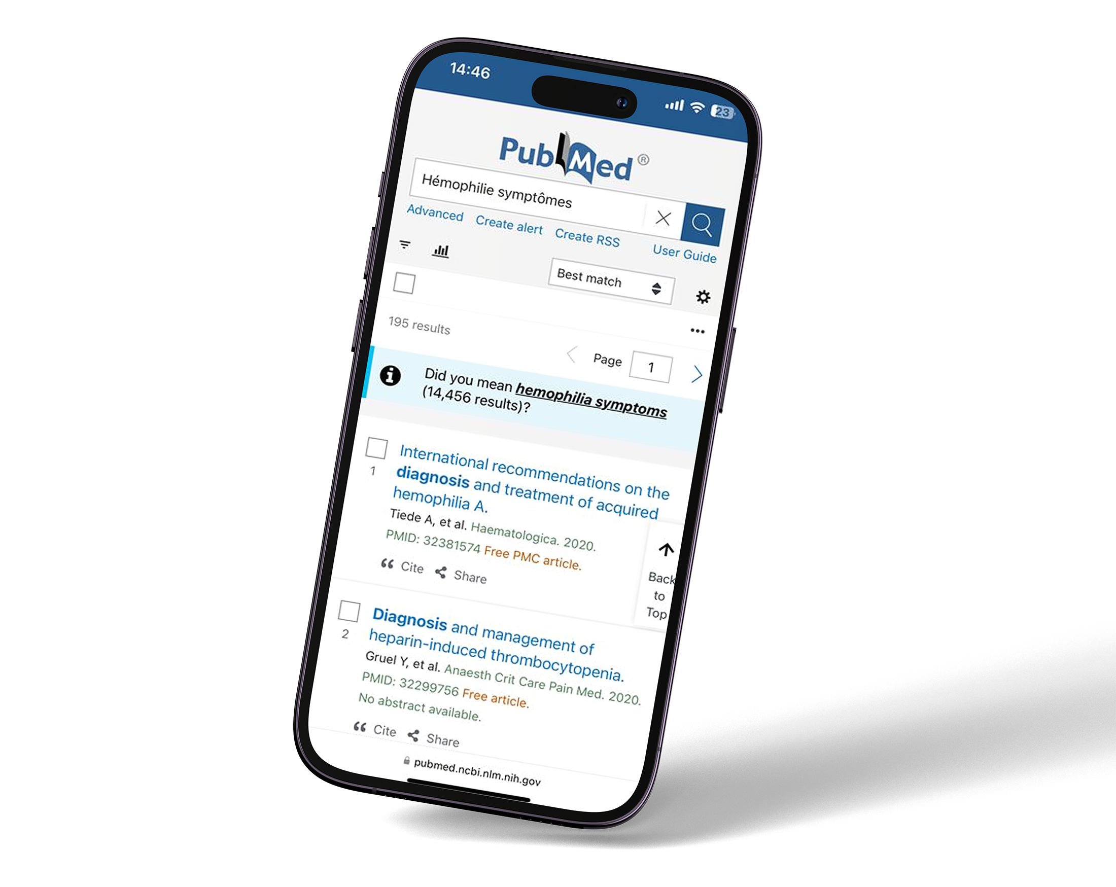 mobile PubMed